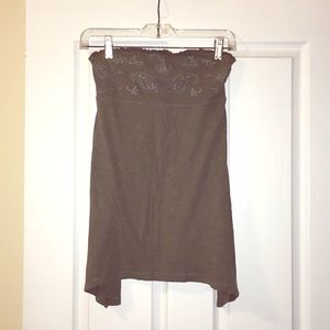 Perfect for stampede! Olive Green paisley American Eagle Tube Top